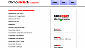 What Comoiniciar.com.br website looked like in 2018 (5 years ago)
