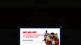 What Crocs.com.au website looked like in 2018 (5 years ago)
