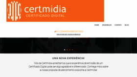 What Certmidia.com.br website looked like in 2018 (5 years ago)