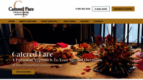 What Cateredfare.ca website looked like in 2018 (5 years ago)