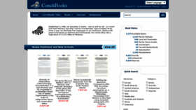 What Conchbooks.com website looked like in 2018 (5 years ago)
