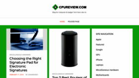 What Cpureview.com website looked like in 2018 (5 years ago)