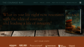What Courageway.org website looked like in 2018 (5 years ago)