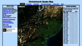 What Christchurchquakemap.co.nz website looked like in 2018 (5 years ago)