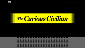 What Curiouscivilian.com website looked like in 2018 (6 years ago)