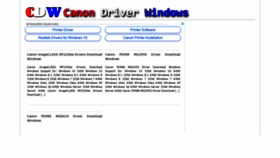 What Canondriverwindows.com website looked like in 2018 (5 years ago)