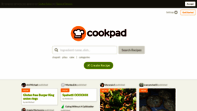 What Cookpad.com website looked like in 2018 (5 years ago)