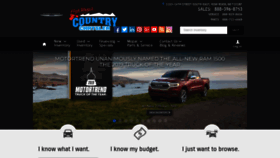 What Countrychrysler.com website looked like in 2018 (5 years ago)