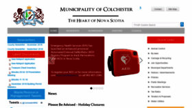 What Colchester.ca website looked like in 2018 (5 years ago)