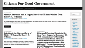 What Citizensforgoodgovernment.org website looked like in 2018 (5 years ago)
