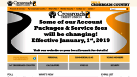 What Crossroadscu.ca website looked like in 2018 (5 years ago)