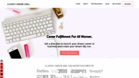 What Classycareergirl.com website looked like in 2018 (5 years ago)