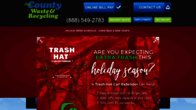 What County-waste.com website looked like in 2018 (5 years ago)