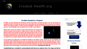 What Created4health.org website looked like in 2018 (5 years ago)