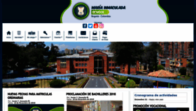 What Colegiomariainmaculada.edu.co website looked like in 2018 (5 years ago)