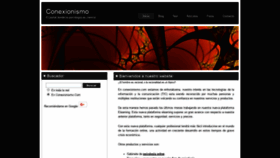 What Conexionismo.com website looked like in 2018 (5 years ago)