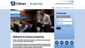 What Calvary.e3learning.com.au website looked like in 2018 (5 years ago)