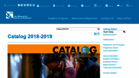 What Catalog.lwtech.edu website looked like in 2018 (5 years ago)