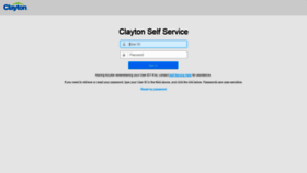 What Claytonselfservice.com website looked like in 2019 (5 years ago)