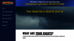 What Caltenantlaw.com website looked like in 2019 (5 years ago)