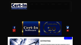 What Certin.com website looked like in 2019 (5 years ago)