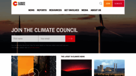 What Climatecouncil.org.au website looked like in 2019 (5 years ago)