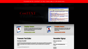 What Contexteditor.org website looked like in 2019 (5 years ago)