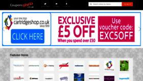 What Couponshub.co.uk website looked like in 2019 (5 years ago)