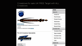 What Crossbows4u.co.uk website looked like in 2019 (5 years ago)