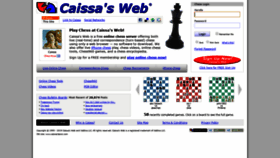 What Caissa.com website looked like in 2019 (5 years ago)
