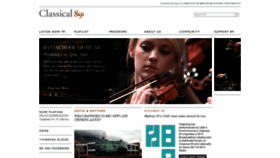 What Classical89.org website looked like in 2019 (5 years ago)