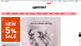 What Cheezesalt.com website looked like in 2019 (5 years ago)