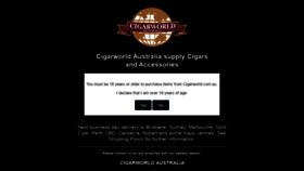 What Cigarworld.com.au website looked like in 2019 (5 years ago)