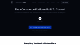 What Commercehq.com website looked like in 2019 (5 years ago)