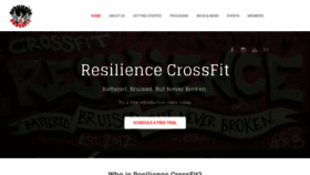 What Crossfitresilience.com website looked like in 2019 (5 years ago)