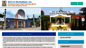 What Ccsuniversityhostel.com website looked like in 2019 (5 years ago)