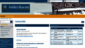 What Campusweb.gbc.edu website looked like in 2019 (5 years ago)