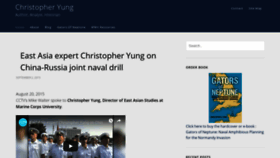 What Christopheryung.com website looked like in 2019 (5 years ago)