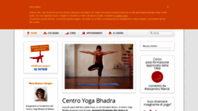 What Centroyoga.it website looked like in 2019 (5 years ago)