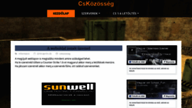 What Cskozosseg.hu website looked like in 2019 (5 years ago)