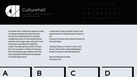 What Culturehall.com website looked like in 2019 (5 years ago)