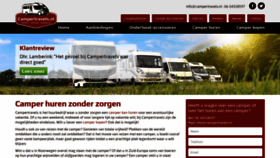 What Campertravels.nl website looked like in 2019 (5 years ago)