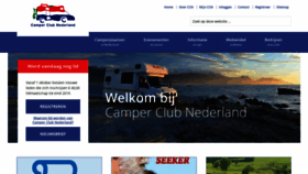 What Camperclubnederland.nl website looked like in 2019 (5 years ago)