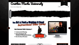What Cre8tivemarksuniversity.com website looked like in 2019 (5 years ago)
