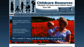 What Childcareresources.com website looked like in 2019 (5 years ago)