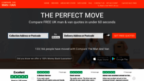 What Comparethemanandvan.co.uk website looked like in 2019 (5 years ago)