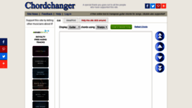 What Chordchanger.com website looked like in 2019 (5 years ago)