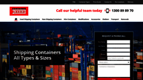 What Containertraders.com.au website looked like in 2019 (5 years ago)