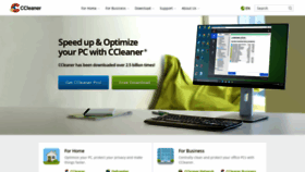 What Ccleaner.com website looked like in 2019 (5 years ago)