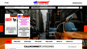 What Callnconnect.com website looked like in 2019 (5 years ago)